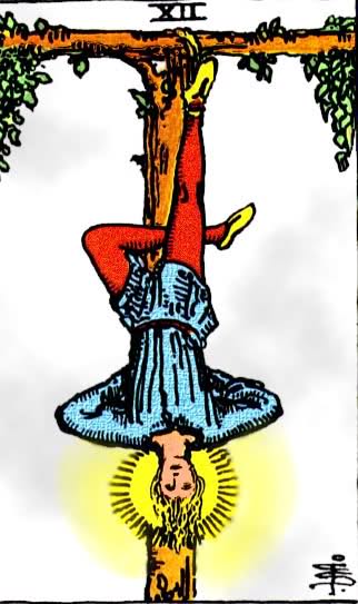 Tarot karta Obešen čovek