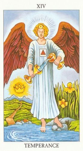 Kombinacije u Tarot kartama (karta Umerenost)