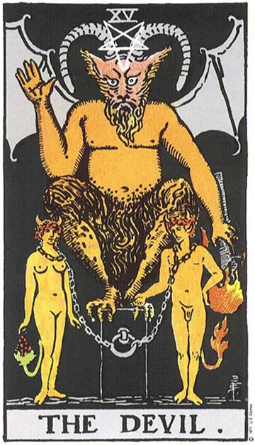 Kombinacije u Tarot kartama (karta vrag)