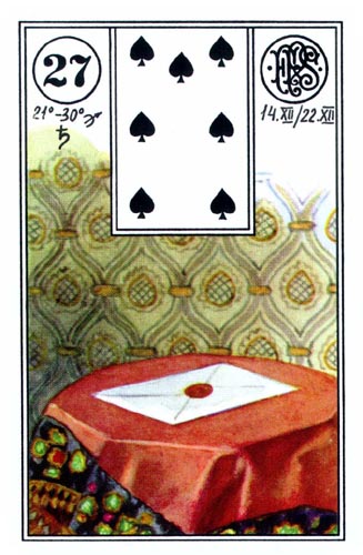 Lenormand karta Pismo