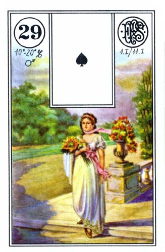 Lenormand karta Dama