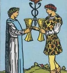 Tarot karta II kupova – magija ljubavne privlačnosti