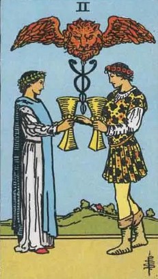Tarot karta II kupova – magija ljubavne privlačnosti